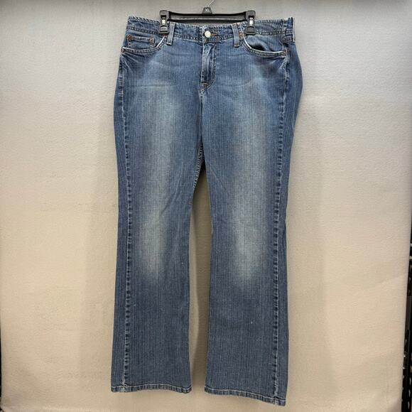 Lucky Brand by Gene Montesano Denim - Lucky Brand Jeans Women's 14/32 Blue Y2K by Gene Montesano Straight Leg VTG